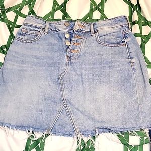 Old Navy Light Blue Denim Mini Skirt